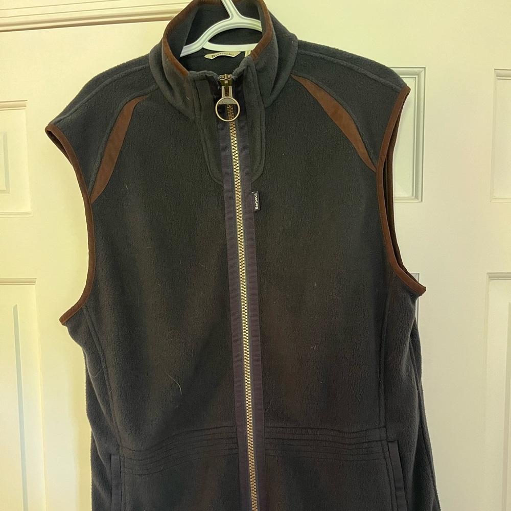 Navy fleece vest